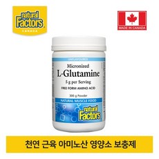 내추럴팩터스 마이크로나이즈 엘글루타민 파우더 300g (근육/아미노산) 3개, 1개