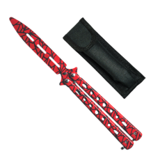 타이거피스트 대거 발리송 히어로즈 트레이너 버터플라이나이프 나비칼 파우치포함, 6. 레드웹