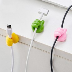 핸드폰 노트북 충전기 정리 부착식 따봉 거치대