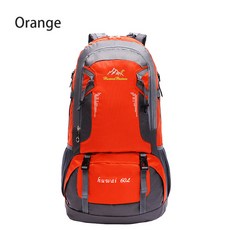 40L 60L 남성 여성 야외 하이킹 여행 배낭 방수 내마모성 대용량 등산 가방 승마 스포츠, 60L Orange