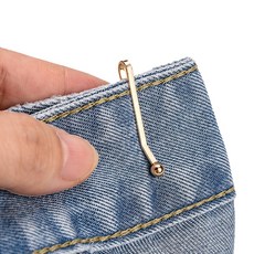 바로상점 바지 허리 줄이기 Y핀 허리조절 옷핀, 10개, 골드