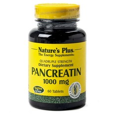 Natures Plus 胰酵素錠 1000mg, 1罐, 60顆