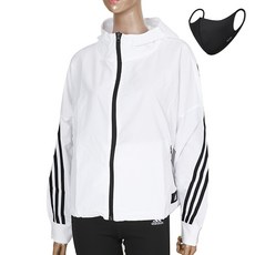 adidas 愛迪達 女款連帽外套+時尚口罩