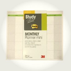 한스밀 3M 공부 미니 월간 플래너 노트 다꾸스티커