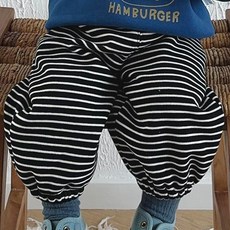 嬰兒兒童條紋加絨加厚長褲