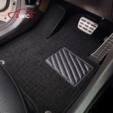 [국내제조] 유니스 카니발 스타렉스 스타리아 승합차 카매트 뉴코일매트 자동차 트랩 매트 1열+2열, 블랙, 올뉴카니발 7인승 매직스페이스 (14년6월~20년7월)