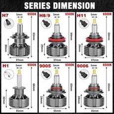 HLXG 1700W 3D 360 H7 H11 LED 헤드라이트 고전력 Canbus Led HB3 9005 6000K H8 HB4 H9 터보 자동차 램프, 01 Super Bright, 03 9005/HB3, 01 360 3D LED Light
