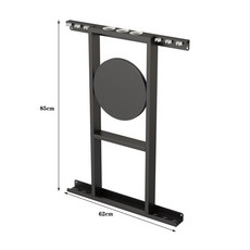 【椿嶼】壁掛臺球桿架球桿架臺球公桿架球桿放置架桌球桿架高端臺球公桿架, 黑色6桿, 1個