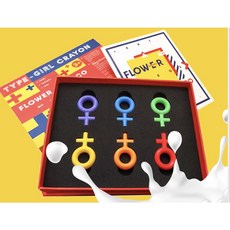 Flower monaco 英國正版 可愛寶寶蠟筆禮盒 6/12色 可水洗無毒蠟筆 童心星球, 1個, 女寶寶蠟筆禮盒－6色, 6