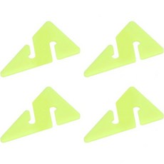 Srliya 4Pcs 다이빙 라인 마커 난파선 동굴 삼각형 ABS 모양 가이드 로프 표시기 기술 다이버용 형광 노란색 2573199, Srliya 4Pcs 다이빙 라인 마커 난파선 동굴 삼