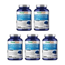 누사퓨어 포스파티딜세린 1000mg 200개입 5개 NusaPure, 200정