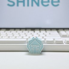 臺灣出貨-迷你 SHINee 應援棒 小底座 mini小手燈 燈座 閃 鑰匙扣 支架, mini白藍, 1個