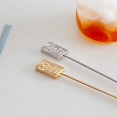 바 스타일 하이볼 칵테일 머들러, 1개, 골드바