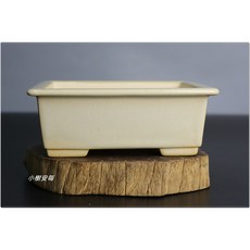 小樹安每 中國盆缽-宜興白釉外緣長方鉢 15cm - 中式餐具沙拉碗, 1個