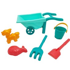 MERCONSER 建雄 沙灘玩具組, 212 - 3.6件套手推車, 500g, 1套