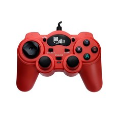 鬪魂2代 PC/PS3 有線雙震動搖桿 - 全新現貨, 1個, 紅