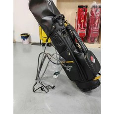 高爾夫支架包 黑色 PU 防水 透明雨罩 雙帽 防塵罩 帶帽126cm 不帶帽90cm 輪距45cm 3kg, 如圖所示