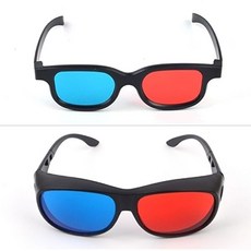 3D 입체형 안경 고글 일반형 입체안경 에너글리프 적청안경 3D입체안경 입체안경 WFHX6KW, 고글형