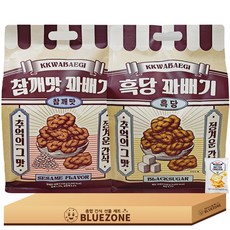 명가 꽈배기 낱개포장 과자세트 참깨맛1 흑당1 버크1, 3개, 과자
