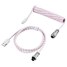 ILI 유형 기계식 키보드 코일 케이블 USB 와이어 iator 데스크탑 컴퓨터 항공 커넥터, Decor