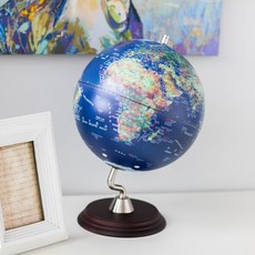 精緻地球儀，居家裝飾擺設，清晰地圖標示，穩固底座設計, 衛星色