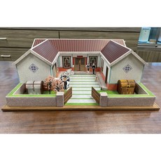 王冠園藝 三合院款紙紮屋 紙紮用品 成品 全台運送 靈堂告別式佈置, 1個