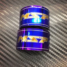 MSP MDF2 前叉貼片 鈦貼片 勁戰 FORCE SMAX BWSR, 1個, 兩入一組