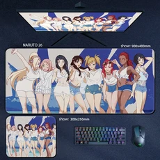 나루토 마우스 패드 애니메이션 게임 2차원 크리 에이 티브 데스크 키보드 맞춤형 만화 도매, 02 800X300X3, 20 NARUTO-26