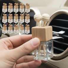 미누즈 차량용 미니 방향제공병 디퓨저공병, 15개, 8ml, 혼합색상