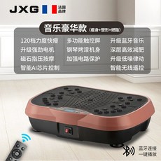 가정용 전신 진동 쉐이크보드 뱃살 관리 홈트 다이어트 기구 블루투스 음악 기능 탑재, 19_470 로즈 골드 블루투스, 단일 모델