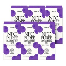 트루알엑스 NFC 고함량 블루베리 퓨레 100% 하이부쉬블루베리 안토시아닌 14포, 6박스, 266g