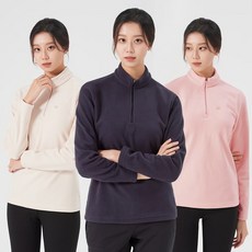 콜핑 여성 겨울 후리스 보온 기능성 긴팔 등산 집업 티셔츠