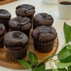 [포포브레드] 생초콜릿 머핀 / 쌀 디저트 글루텐프리 노밀가루 베이커리, 2개