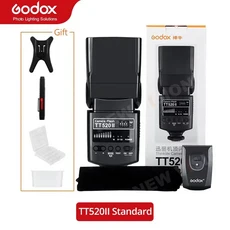 Godox-TT520 II 플래시 TT520II 내장 433MHz 무선 신호 + 플래시 트리거 캐논 호환 니콘 펜탁스 올림푸스, 01 CHINA, 01 TT520II