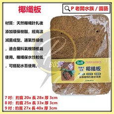 P老闆園藝 椰纖板：厚款、適用於蕨類、蘭花板植 搭配水苔 適用於蘭科氣根類植栽、鹿角蕨, 1個