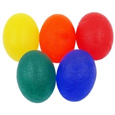 위시월드 실리콘 악력기 말랑공 악력볼, 레드+블루+옐로우+그린+오렌지, 5개