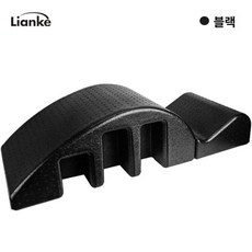 등 스트레칭 보드 밸런스 발바닥 마사지 지압 척추 기구, 1개, 블랙