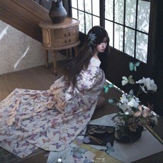 日式和服女 改良復古傳統和風浴衣 寫真服連衣裙