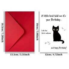 嗨購 創意黑色幽默惡搞趣味生日賀卡 損友整蠱搞笑禮物卡片, 1個