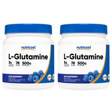 뉴트리코스트 L-글루타민 파우더 500g 블루 라즈베리맛 2개