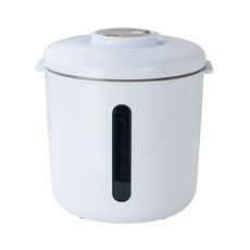 엔뚜마노 무선 충전식 압축 진공쌀통 식품 보관함 EM-V100 쌀벌레 방지 10kg, 무선충전식 진공쌀통 EM-V100, 1개