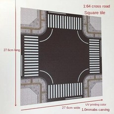 164 도시 조경 시뮬레이션 고속도로 UV 인쇄 수지 도로 디오라마, 10)10