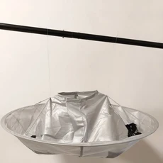 DIY 미용 가운 우산 랩 면도 후드 앞치마 가정 청소 및 보호, 01 회색
