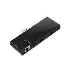 서피스 프로 7 7-in-1 허브와 호환되는 도킹 스테이션 HDMI 4K USB 3.0 x 2 USB-C 60W PD 충전 기능 카드 리더기 및 100M 이더넷 포트, 서피스 프로 7, 7-in-1 허브와 호환되는 도킹 스