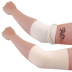파인스 타투 문신 가리개 팔 토시, 대, 2개, 베이지