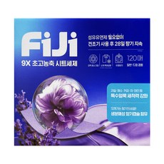 FiJi 피지 물에 녹는 파워업 시트 세제 120매, 120개입, 1개