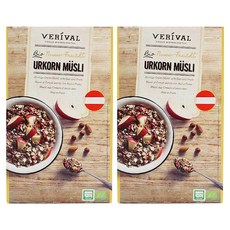 베리발 유기농 곡물 무슬리 시리얼, 325g, 2개