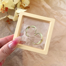 리빙홈데코 주얼리 악세사리 보관함 진열 케이스 10P 선물포장, 베이지, 10개