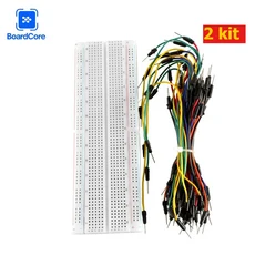 MB102 브레드보드 830 포인트 프로토타입 +65개 점퍼 와이어 라인 DIY 아두이노 키트용, 02 2 kit