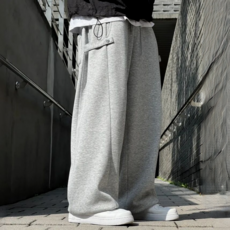 시온 사이드 스냅 와이드 트레이닝팬츠